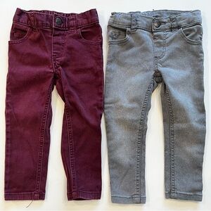 Garanimals Bottoms in Burgundy and Gray Size 2T